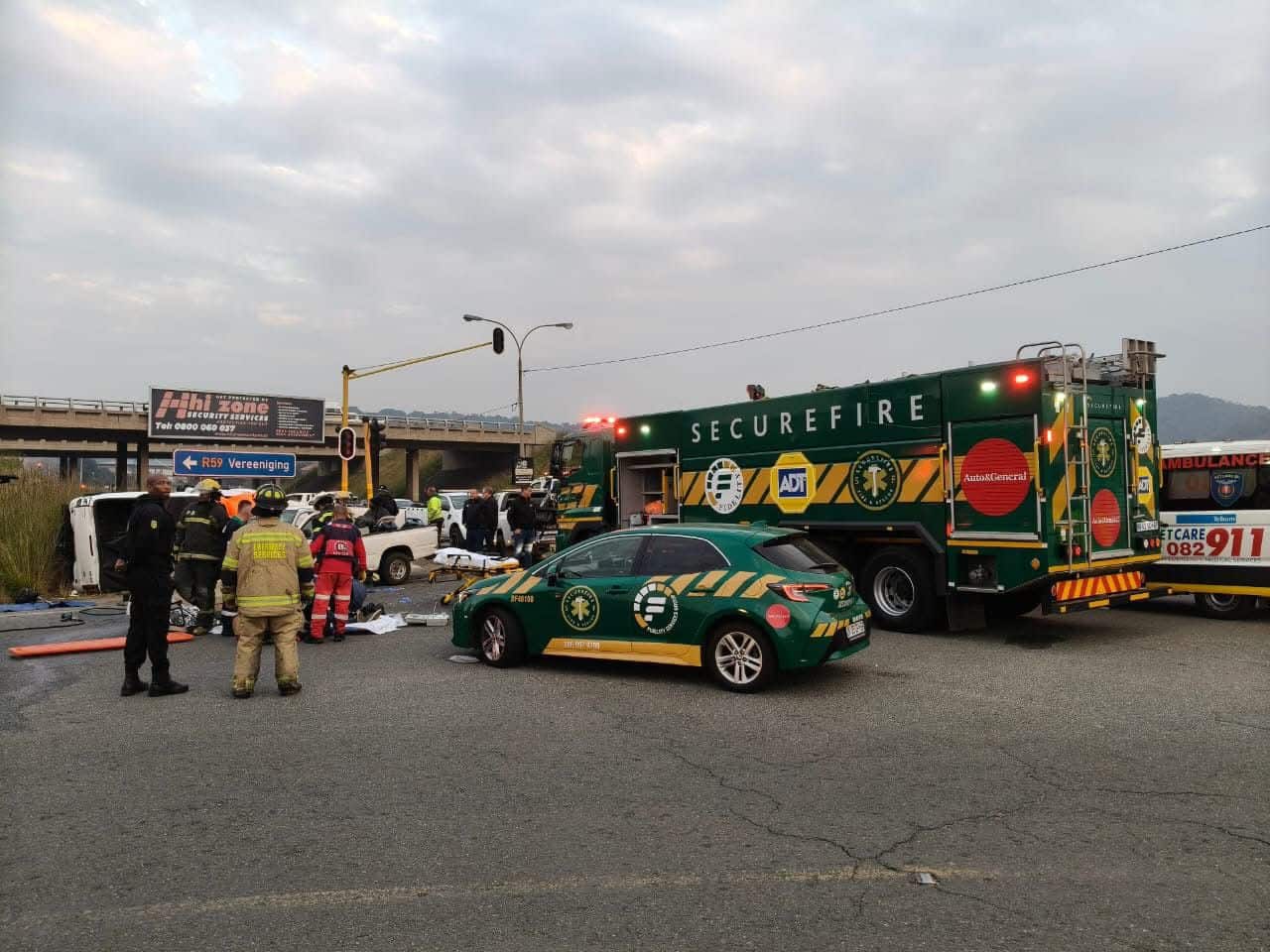 Off Ramp Crash ER24 confirms victims taken to 4 hospitals after fatal R59 south off ...