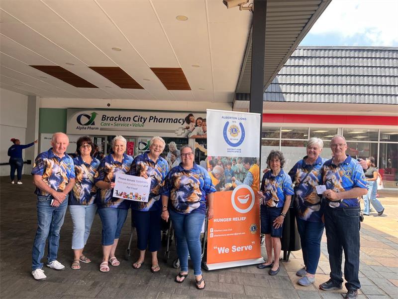 Alberton Lions Club is calling on residents to support its upcoming hunger fund food drives, helping provide essential food hampers to vulnerable families and individuals facing food insecurity in the community