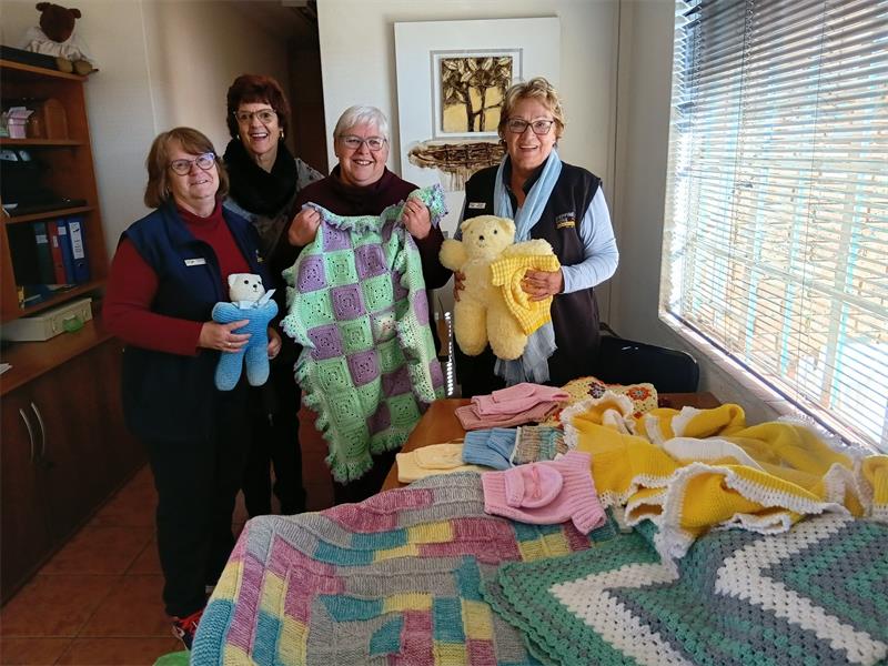 A group of dedicated women from NG Kerk Alberton-Oos has warmed hearts and lives through a generous donation of hand-knitted blankets, jerseys and beanies to patients at Stepping Stone Hospice