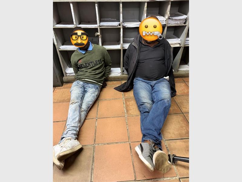 Two men linked to a taxi association have been arrested in Katlehong after an Uber driver allegedly identified them as part of a group that kidnapped him at gunpoint and extorted money from him at the Old Natalspruit Taxi Rank.