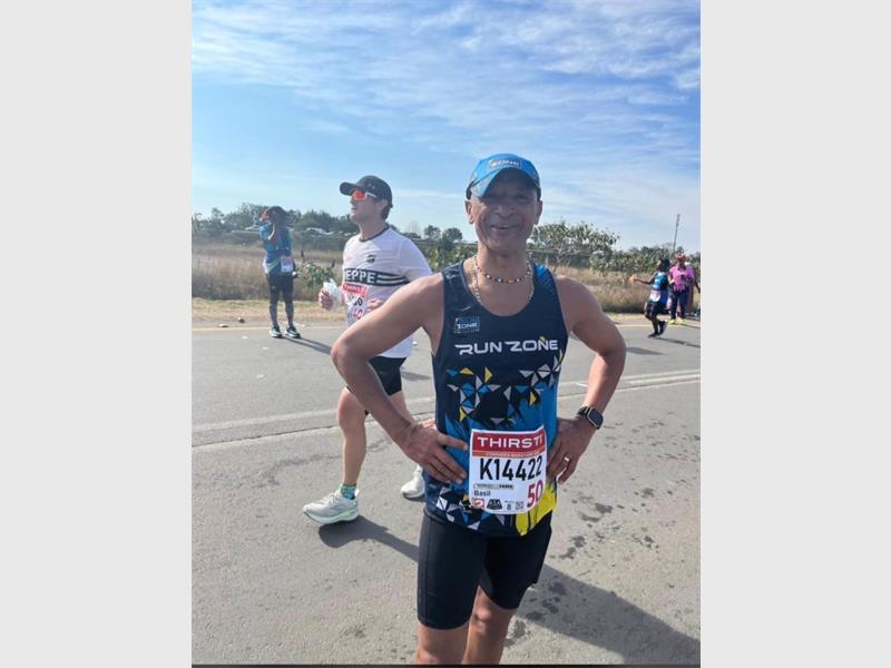 After completing his ninth Comrades Marathon, Royal Schools Alberton executive principal Basil Freitas is already preparing for next year’s historic 100th edition, where he hopes to earn the coveted green number.