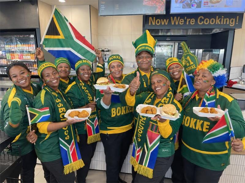 Community urges national team to play their hearts out.