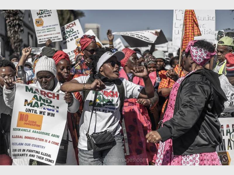 A watchlist for risky areas has been formed as protests against foreign nationals begin.