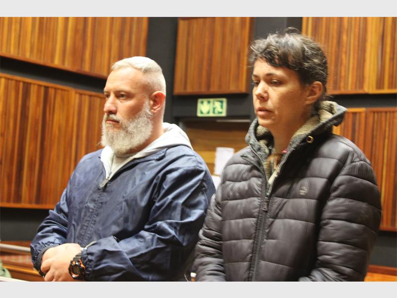 Werner Jack Schoeman (accused one) and Delichia Bekker (accused two) are accused of involvement in the murder of Susan Gillian Murray, who lived in Verwoerdpark, Alberton at the time of her death.