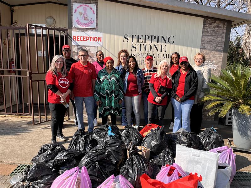 Preloved clothing, linens and household items were donated to Stepping Stone Hospice, helping to support its charity shop and the vital palliative care services it provides to patients with life-limiting illnesses.