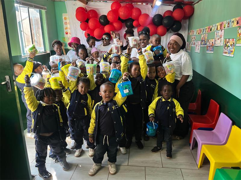 Instead of celebrating with a traditional party, Nondumiso Mbangula marked her birthday by donating meals, gifts and financial support to learners at Foundation of Life Academy in Thokoza.