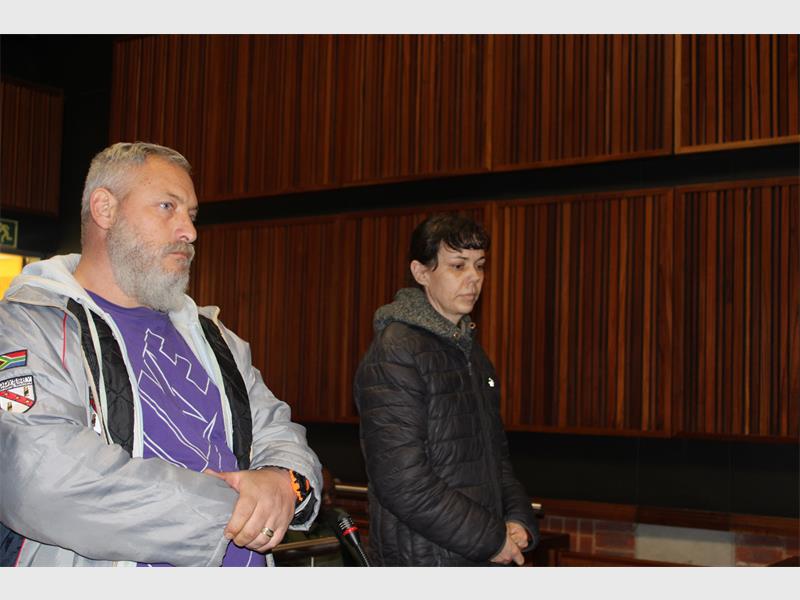 The defence lawyer called into court accused one (Werner Jack Schoeman) and accused two’s (Delichia Bekker) witness into the stand. Cheslin John, an inmate at Boksburg Prison, testified about vehicles that were sold and subsequently recovered.