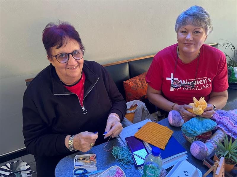Alberton Methodist Church Women's Auxiliary marked Mandela Month by spending 67 minutes knitting and crocheting warm items for babies while preparing care bags for hospitals and a temporary place of safety.