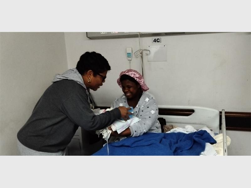 Women in KwaZulu-Natal crocheted baby beanies, booties and blankets that were donated to new mothers through a joint Rotary and NGO project.