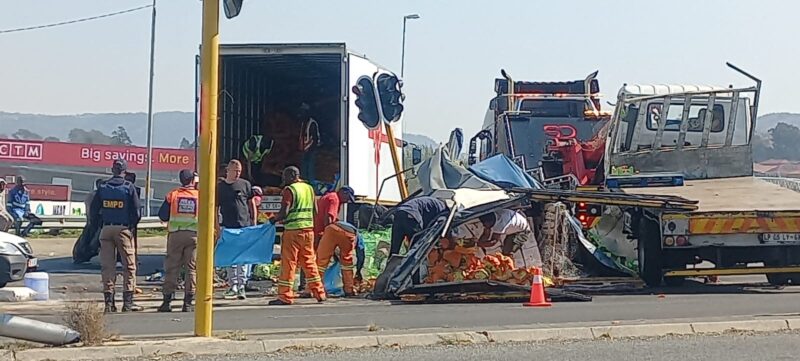 Motorists cannot pass at the moment and delays are expected.
