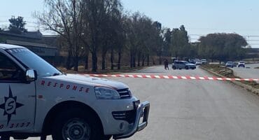 Authorities have cordoned off Vereeniging Road in Alrode following a reported serious incident. Photo: Sylvester Raraza