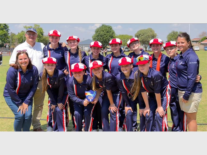 Laerskool Randhart’s girls produced an outstanding run of cricket, winning all three of their matches to claim the Super 12 title.