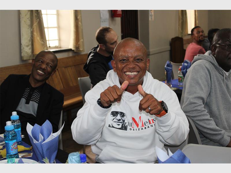Ligstad hosts discussions on gender-based violence, legal matters and personal responsibility as men are encouraged to support one another and strengthen their communities.