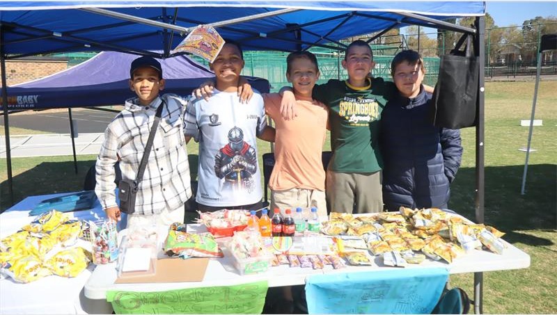 Laerskool Orion’s Grade Seven learners turned Entrepreneurs Day 2026 into a fun-filled experience, with stalls offering everything from target shooting and pie-throwing to the unusual “bunny rubbing.”