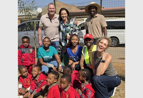 Miss Earth South Africa planted 125 trees across three community spaces in Johannesburg during Arbour Week.
