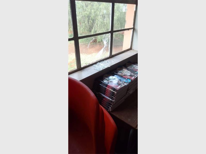 Residents are being asked to report any suspicious activity after stones were thrown through windows facing Ferrari Street during the school holidays.