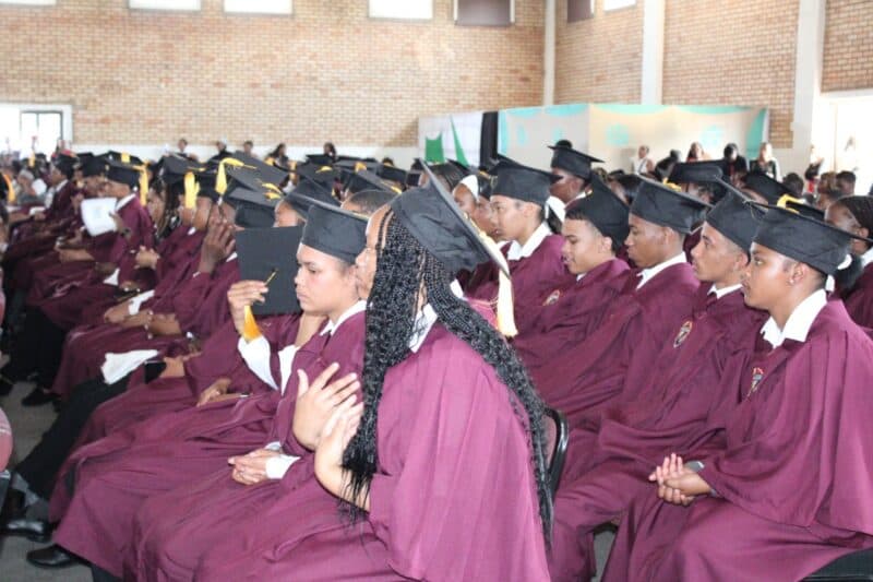 The school’s valediction ceremony honoured the learners’ achievements with messages of hope and encouragement, alongside a moving tribute to a learner who passed away before completing Grade 12.