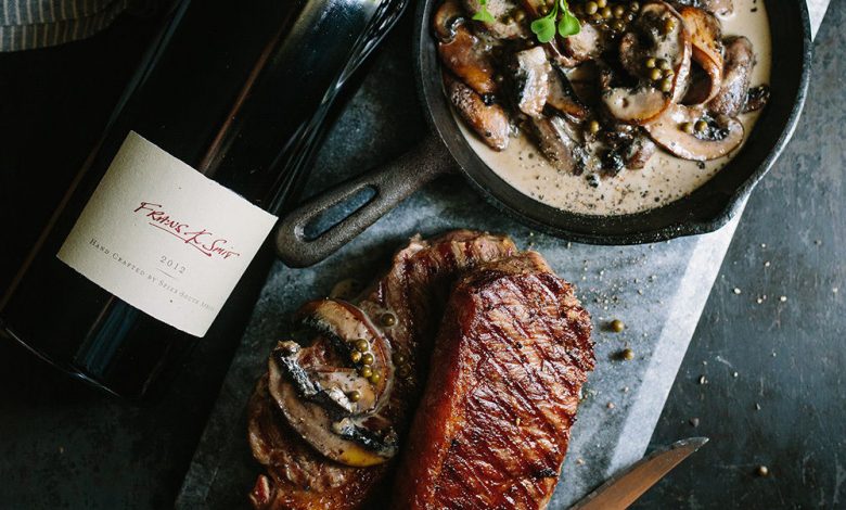 SATURDAY ENTERTAIN - Pan-fried steak with creamy mushroom and green peppercorn sauce - 16 OCT
