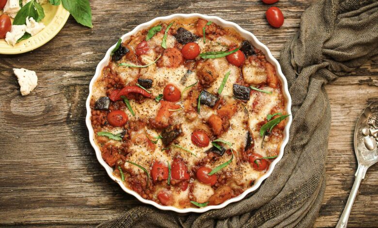 21 FEBRUARY - MEATLESS MONDAY - Caprese roast veg bake