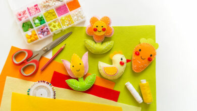 How to make a cute felt chicken