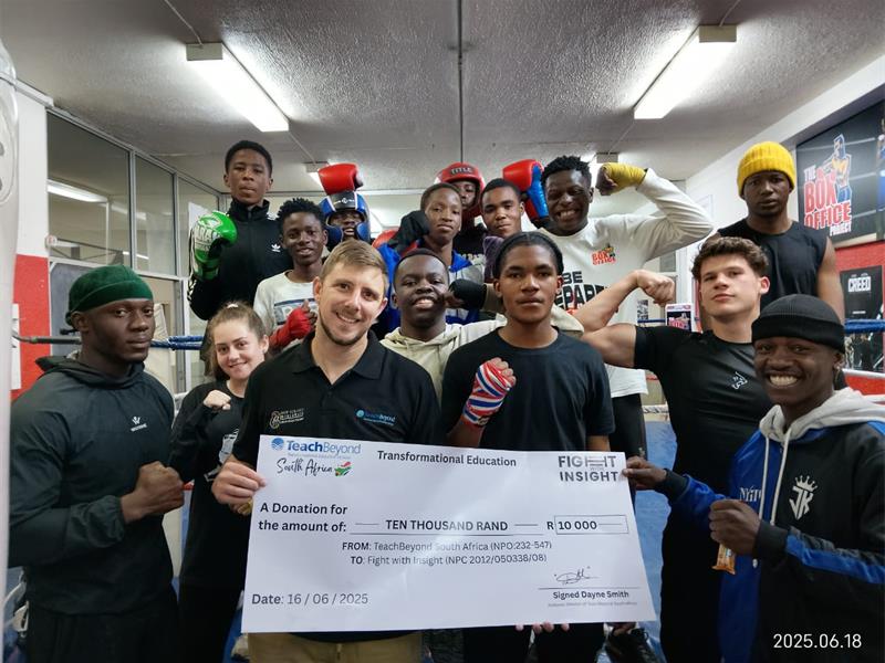 Following his Fight Night challenge, Smith gives back to Southern Suburbs Boxing Gym, helping fund programmes that use sport to guide and uplift vulnerable children.