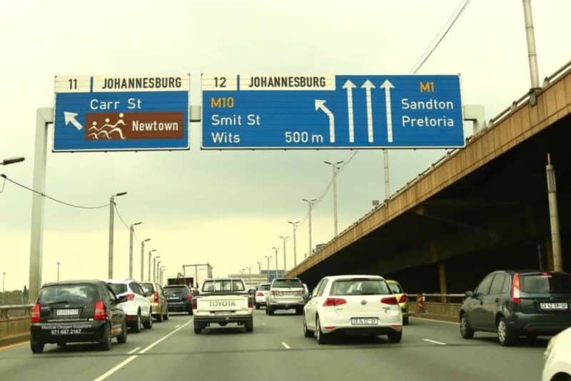 A bus lost control after a passenger grabbed the steering wheel during an altercation and collided with six other vehicles near the Booysens Road off-ramp.