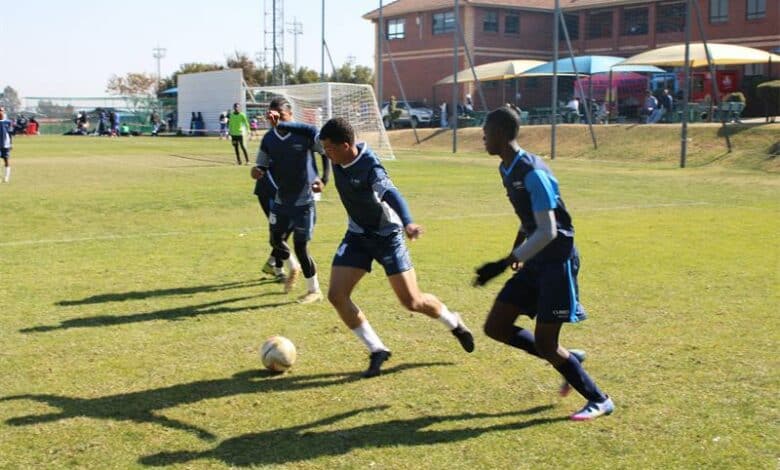 Over 850 young players from top schools compete in a three-day football showcase, with Pitso Mosimane championing school-level development.
