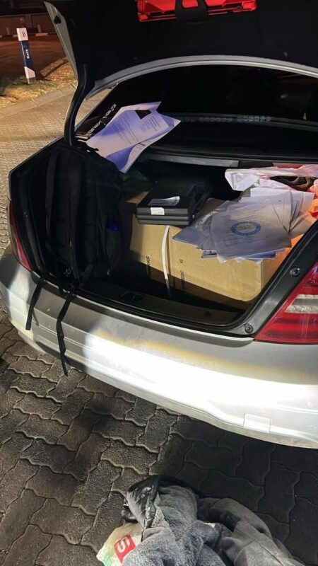 Two suspects were arrested during an intelligence-driven SAPS operation after being found in possession of 30 unlicensed firearms linked to a gun-running syndicate.