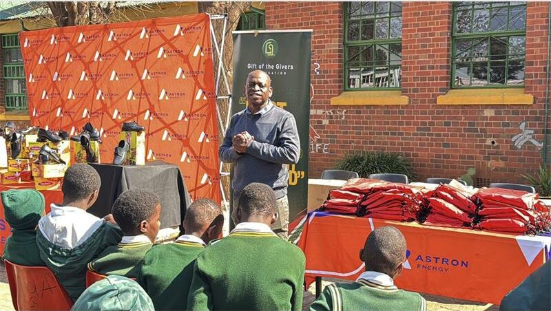 The Elethu Themba Combined School marked Mandela Day with campus upgrades and donations for learners, thanks to the support of corporates and the local community.