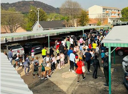 Families and neighbours joined forces to support a good cause at Mondeor Primary School's.