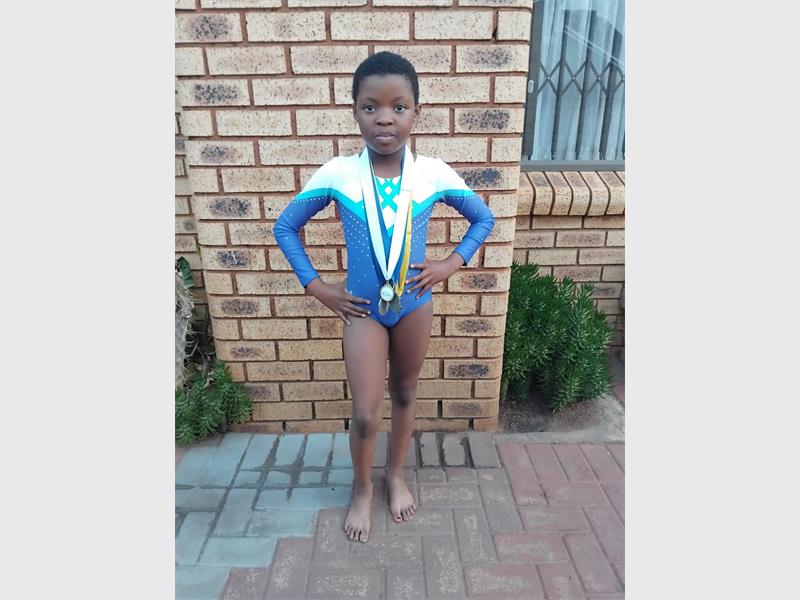 Eight-year-old Oatlegile Tsetsewa will represent her school and sharpen her skills at a prestigious international gymnastics programme in November.