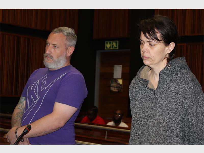 Werner Jack Schoeman (42) and Delichia Bekker (43) stand accused of murdering Susan Gillian Murray, who lived on Oribi Street in Verwoerdpark, Alberton.