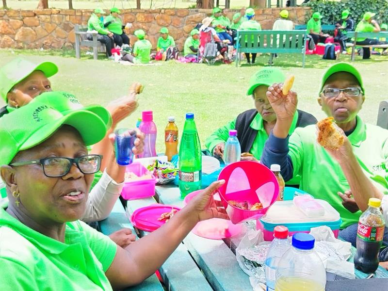 The elderly self-funded the visit.