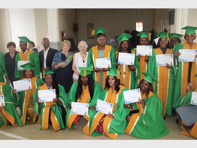 Women and men who completed sewing and computer classes were recognised for their achievement and growth at the 2025 celebration.