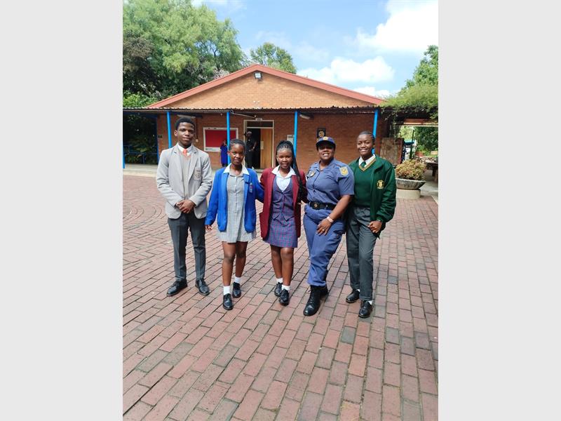 Learners received important advice on school safety, discipline and responsible decision-making from SAPS Junior Commissioners.