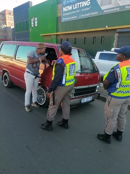 High traffic volumes and major transport routes came under scrutiny as JMPD officers enforced traffic laws in Johannesburg South.