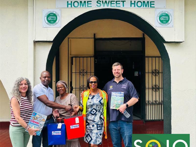 On February 18, Clr Michael Crichton met with Nicky Vakaloudis, CEO of SOJO Helping Hands Foundation, at the Faraday Taxi Association in La Rochelle, in response to a call to action for a random act of kindness.