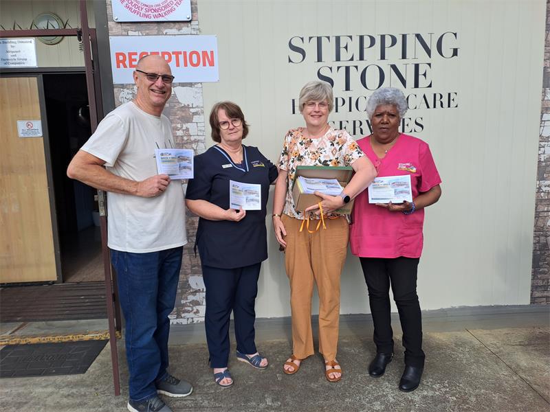 Stepping Stone Palliative Care Services invites locals to visit its New Market in-patient unit to collect a numbered booklet, donate any amount and help the NPO build a sanctuary of comfort and dignity for those who need it most.