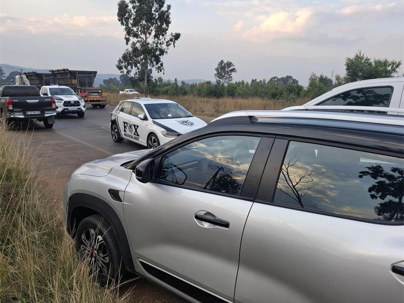 A coordinated law enforcement operation led to the interception of a cloned vehicle allegedly linked to residential robberies on the R82 near Eikenhof, resulting in the arrest of a male driver after false number plates and a fake licence disc were discovered.