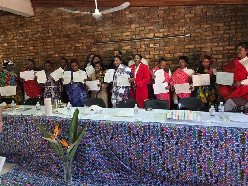 Holy Family Church hosted inspiring graduation for GrassrootsHeroes International sewing programme.