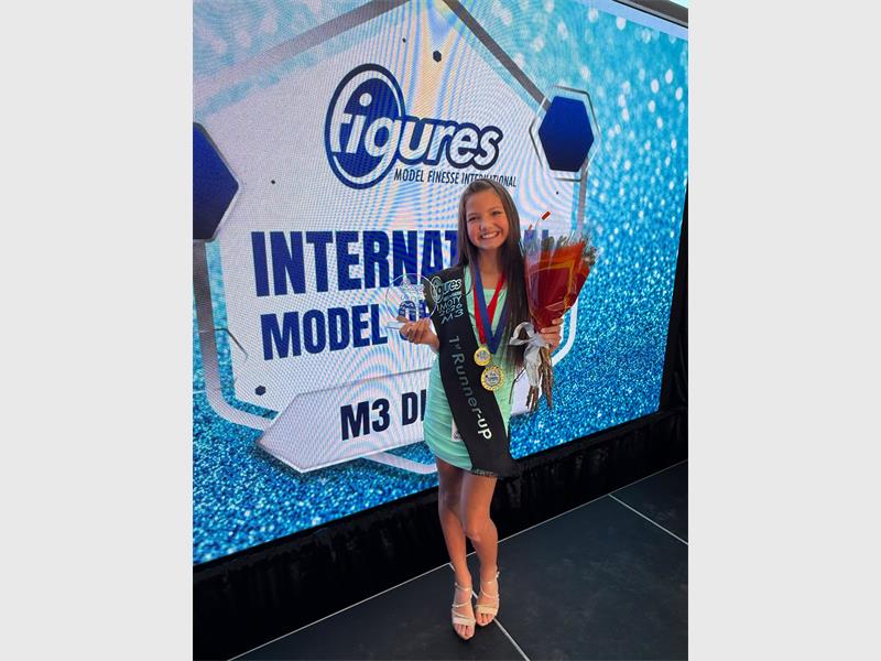 Two talented young models from Figures Models Glenvista have been recognised for their outstanding performances after both earned first runner up titles in prestigious modelling competitions