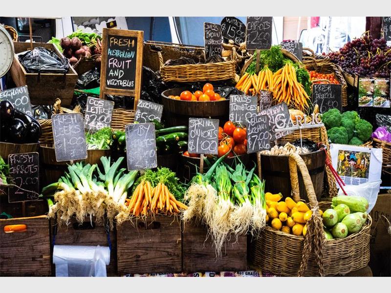 A biodynamic market in Joburg south.