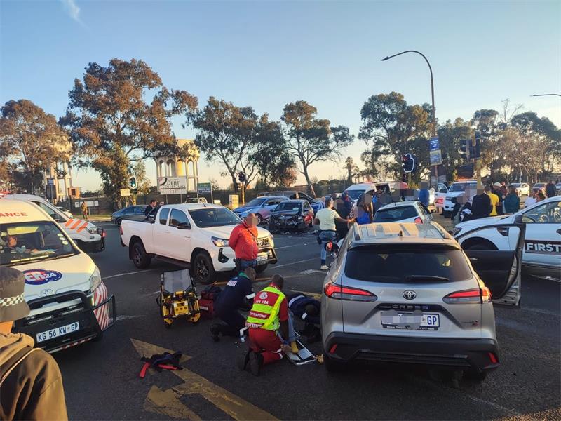 A high-speed pursuit through Crown Gardens ended in a multi-vehicle crash, with two suspects arrested and a stolen Toyota Corolla Cross recovered.