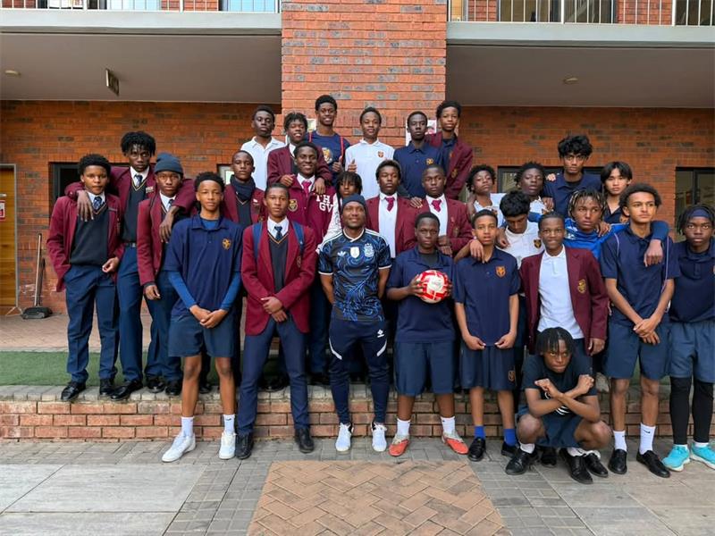 Phala addressed Trinityhouse Glenvista players before big final match.