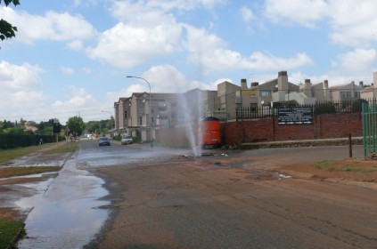 The water pipe on Glen Road, Glenanda burst twice over the weekend of November 9 and 10.