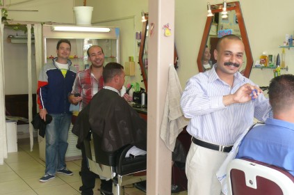 Barbers, Julian Wilder, Bishiw and Said Mikhaiel, will give you an great haircut.