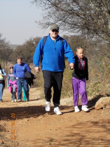 Big Walk for Hartford College - On Saturday June 7 Hartford College held its annual walk in the Klipriver Nature Reserve. Many teachers, children, and family members braved the cold weather.  