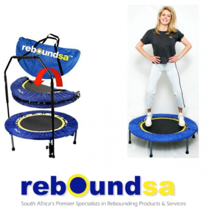 Justine McFarland shows how rebounding works.