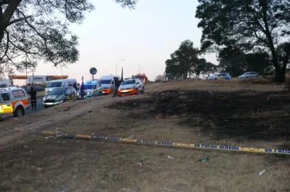 EMS were quickly on the scene where the body had been found.