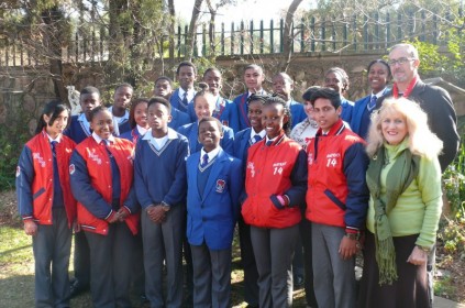 Through to semi-finals at Wits RAPS Festival  Mondeor High School learners made it through to the Wits RAPS Festival semi-finals with their adaptation of Ten ways to survive a Zombie Acopolypse.  Seen with the learners, Mrs A Ferreira, Mr K Botha and Mrs V Nicolaou (principal). 